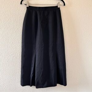 PRINCIPLE Vtg Wool Blend Made In Britain Black Midi Skirt Women Size 26
